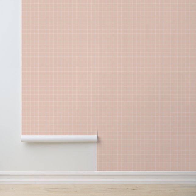 Blush roze en wit venster controleren behang (Applicatie)