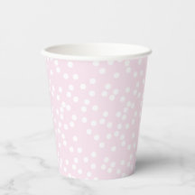 Blush roze en witte Confetti / pokadots