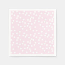Blush roze en witte Confetti / pokadots
