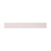 Blush Roze en witte Confetti / Polkadots Uitnodigingen Wikkel (Vlak)