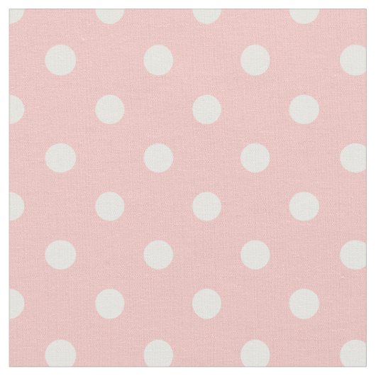 Blush Roze en witte Stippen | Stof (Close Up)