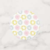 Blush roze en witte strepen | BABY SHOWER Confetti (Kleine voorkant)