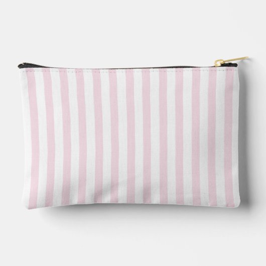 Blush roze en witte strepen - Monogrammen Etui (Achterkant)