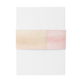 Blush Roze en Zachte Perzik Waterverven Modern Uitnodigingen Wikkel (Achterkant Voorbeeld)