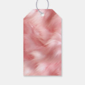 Blush Roze Faux Leder & Bont Cadeaulabel (Achterkant)