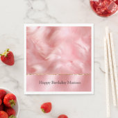 Blush Roze Faux Leder & Bont Servet (Insitu)