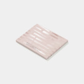 Blush Roze Faux Roos Gouden Glam Make-up Artiest Post-it® Notes (Schuin)