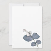 Blush roze film voegt foto's toe als bruiloft bedankkaart (Achterkant)