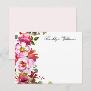 Blush Roze flacon - Aangepaste Kaart notitie