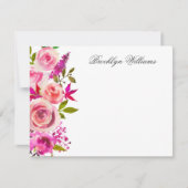 Blush Roze flacon - Aangepaste Kaart notitie (Voorkant)