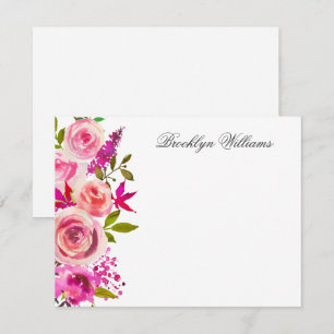 Blush Roze flacon - Aangepaste Kaart notitie