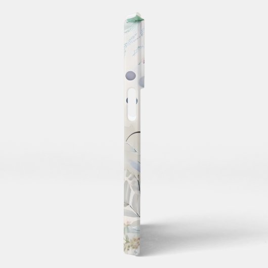  Blush Roze flacon Monogram naam iPhone Hoesje (Rechterkant)