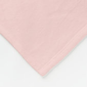 Blush roze fleece deken (Hoek)