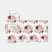 Blush roze flessen Moderne botanische bruiloft Bedankdoosjes (Uitgevouwen)