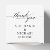 Blush roze flessen Moderne botanische bruiloft Bedankdoosjes (Bovenkant)