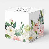 Blush roze flessen Moderne botanische bruiloft Bedankdoosjes (Achterkant)