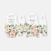 Blush roze flessen Moderne botanische bruiloft Bedankdoosjes (Uitgevouwen)