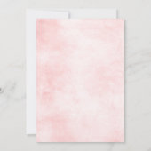 Blush roze flessen Moderne botanische bruiloft Kaart (Achterkant)