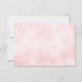 Blush roze flessen Moderne botanische bruiloft RSVP Kaartje (Achterkant)
