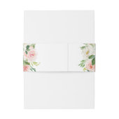 Blush roze flessen Moderne botanische bruiloft Uitnodigingen Wikkel (Achterkant Voorbeeld)