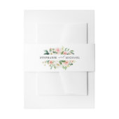 Blush roze flessen Moderne botanische bruiloft Uitnodigingen Wikkel (Voorkant Voorbeeld)