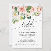 Blush roze flessen Moderne botanische Vrijgezellen Kaart (Voorkant)