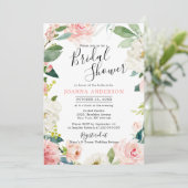 Blush roze flessen Moderne botanische Vrijgezellen Kaart (Staand voorkant)