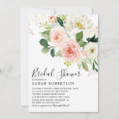 Blush roze flessen Moderne botanische Vrijgezellen Kaart (Voorkant)