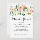 Blush roze flessen Moderne botanische Vrijgezellen Kaart (Voorkant)