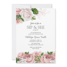 Blush Roze  Floral Baby Girl Sip ziet schoeisel