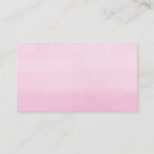 Blush roze floral baby shower luier loterijkaarten informatiekaartje (Achterkant)