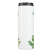 Blush roze floral Bedankt voor je leraar cadeau Thermosbeker (Achterkant)