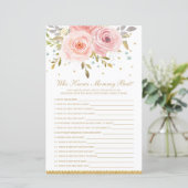 Blush roze Floral die mama het beste schoenenspel  (Staand voorkant)