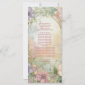 Blush roze Floral Quinceanera Celebration (Achterkant)