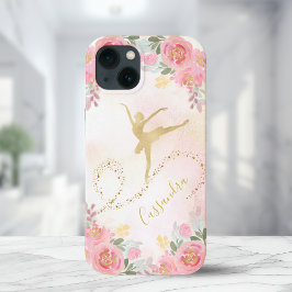 Blush roze | Floral Rozen Elegant Ballerina Dancer Case-Mate iPhone Case