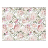 Blush Roze Floral Tafelkleed (Voorkant (Horizontaal))