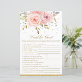 Blush roze Floral vind het gamen van het gastBaby  (Staand voorkant)