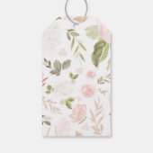 Blush roze floral Vrijgezellenfeest label Cadeaulabel (Achterkant)