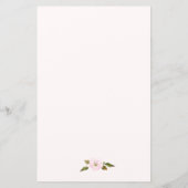 Blush roze floral vrijgezellenfeest receptkaart (Achterkant)