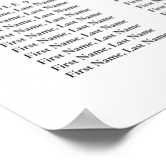 Blush roze Floral Wedding Seating Chart Poster (Hoek)