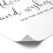 Blush roze florale adviezen en wensen voor Passen  Poster (Hoek)