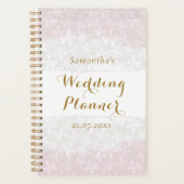 Blush roze florale moderne goudplanner planner (Voorkant)
