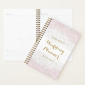 Blush roze florale moderne goudplanner planner (Display)