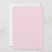 Blush Roze Florals Weddenschap Save the Date (Achterkant)