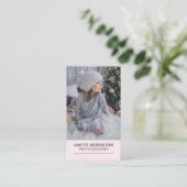 Blush roze | Foto | Elegant fotografie Visitekaartje (Staand voorkant)