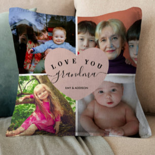 Blush roze foto opa Gifts Gepersonaliseerd foto Kussen