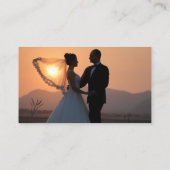 Blush roze foto Rsvp Qr Code Weddenschap Informatiekaartje (Achterkant)