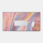 Blush roze geel Paarse blauw marmer toevoegen Mono Bureaumat (Keyboard & Muis)