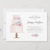 Blush roze gelaagde Cakker Succulosans Vrijgezelle Kaart (Voorkant)