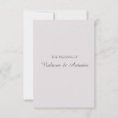 Blush roze geometrische elegante moderne bruiloft  kaart (Achterkant)